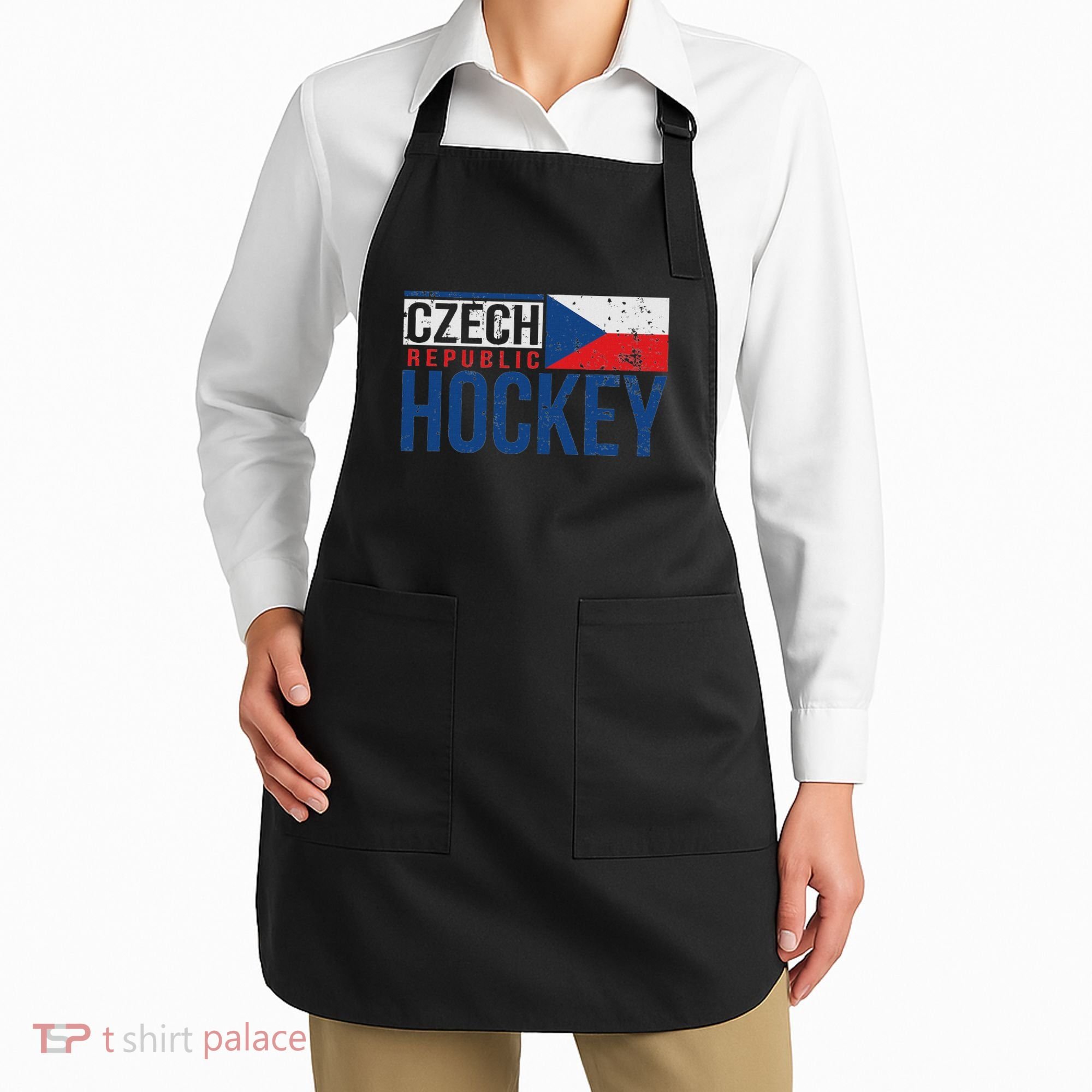 Czech Republic Czechia Hockey International Ice Supporter Apron