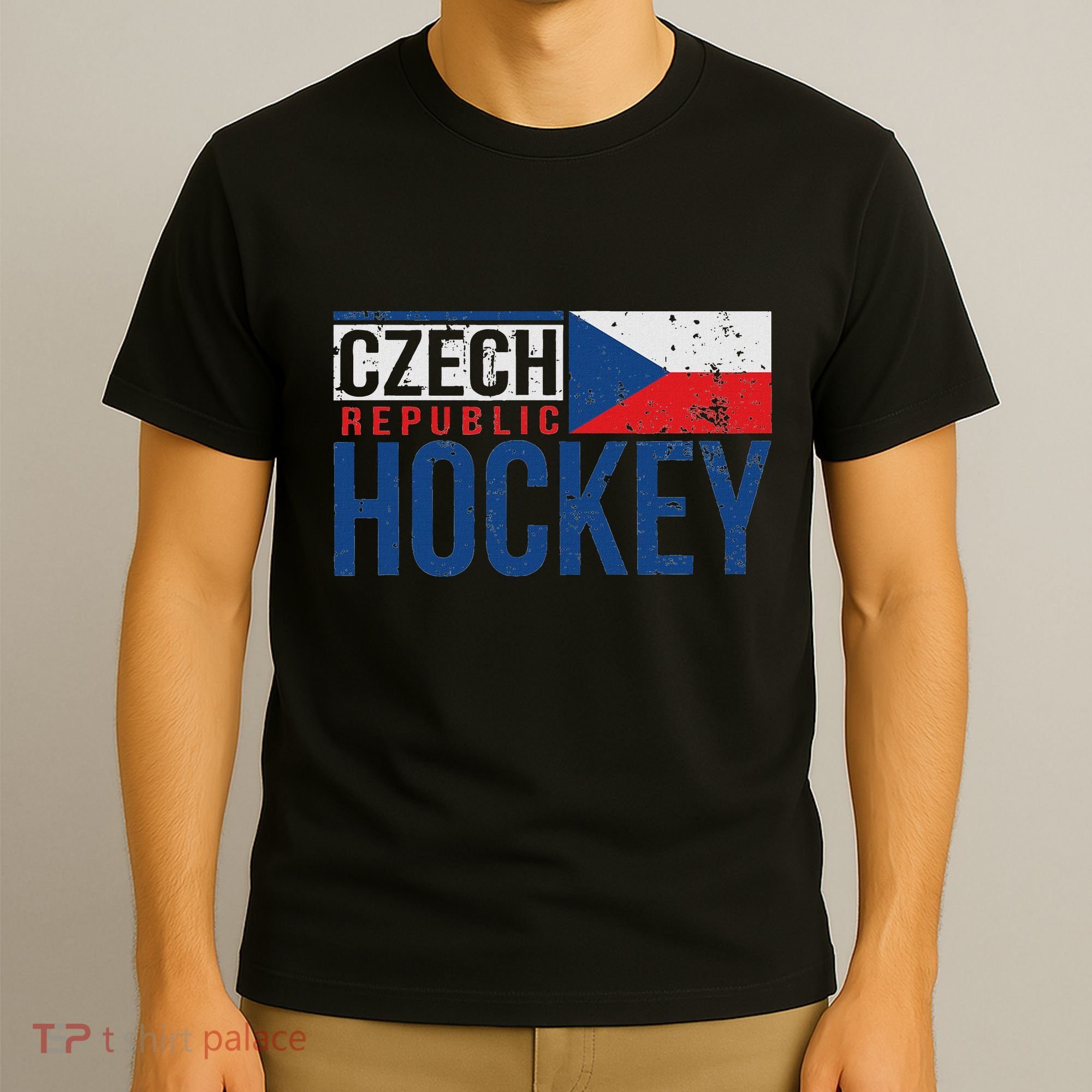 Czech Republic Czechia Hockey International Ice Supporter T-Shirt