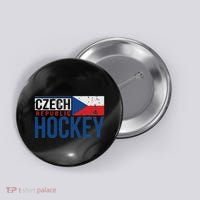 Czech Republic Czechia Hockey International Ice Supporter Button thumb 0