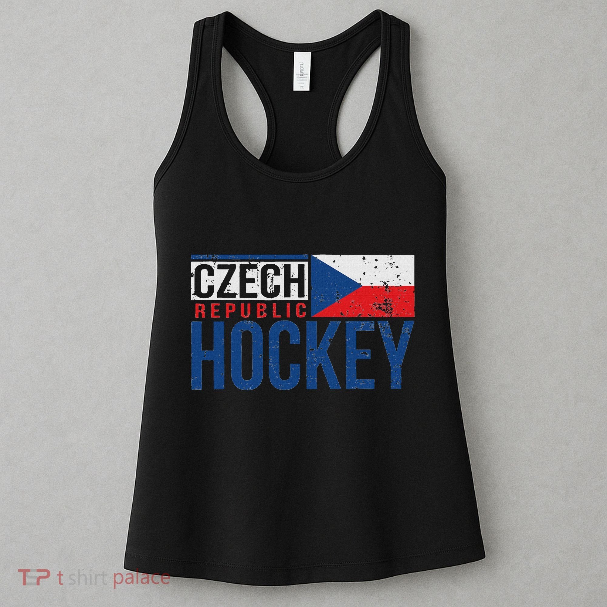 Czech Republic Czechia Hockey International Ice Supporter Women's Tank Top