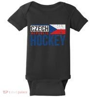 Czech Republic Czechia Hockey International Ice Supporter Baby Bodysuit thumb 0
