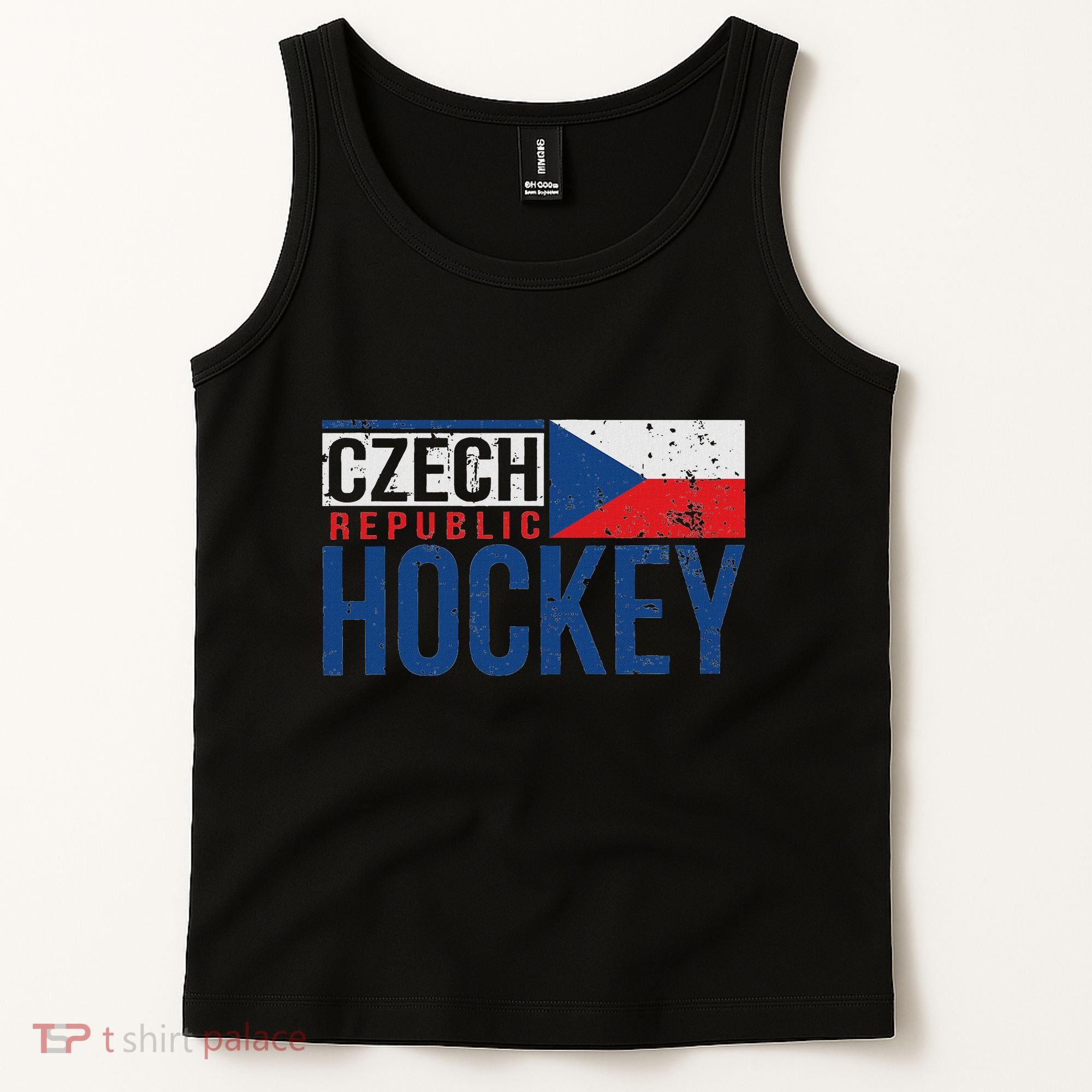 Czech Republic Czechia Hockey International Ice Supporter Tank Top