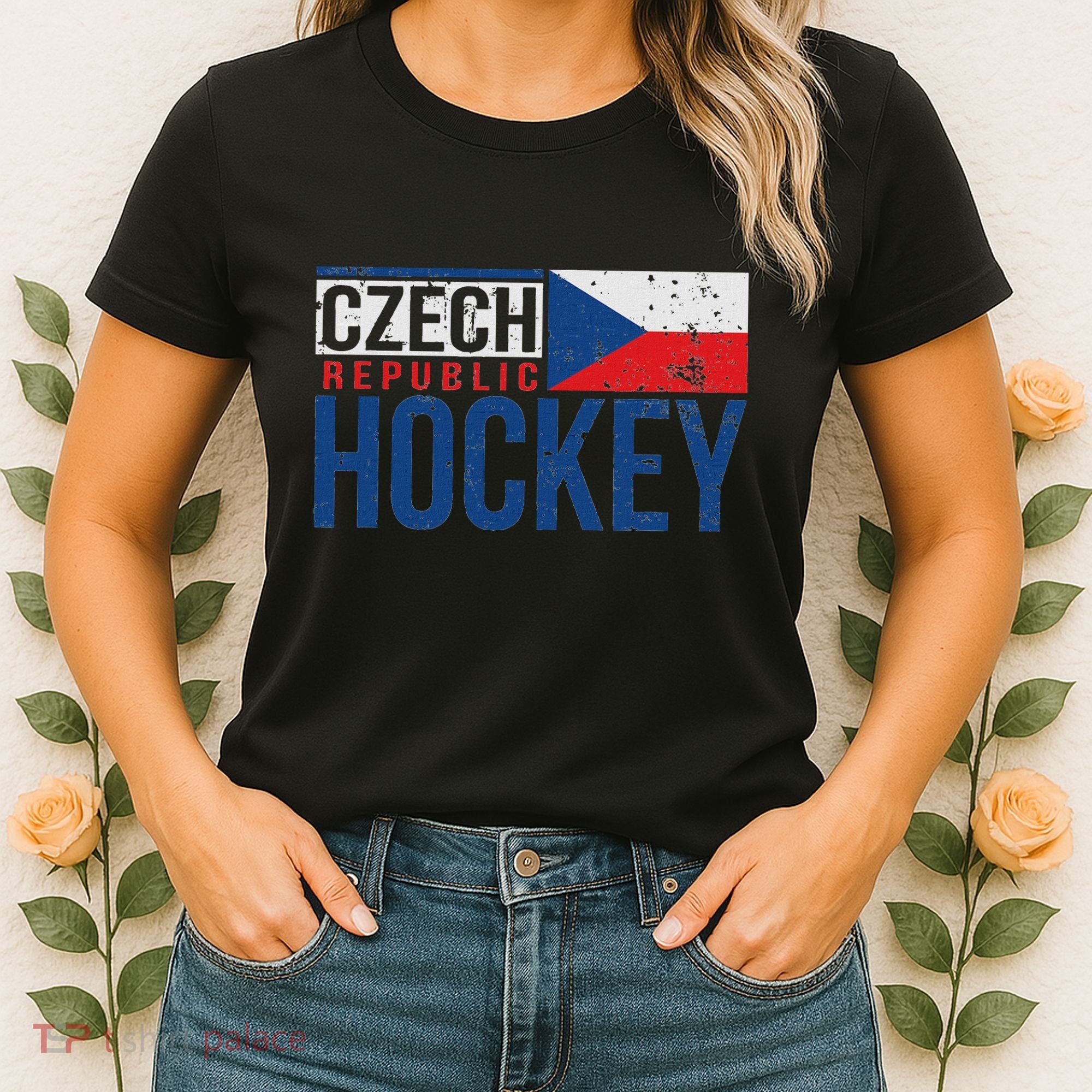 Czech Republic Czechia Hockey International Ice Supporter Women's T-Shirt