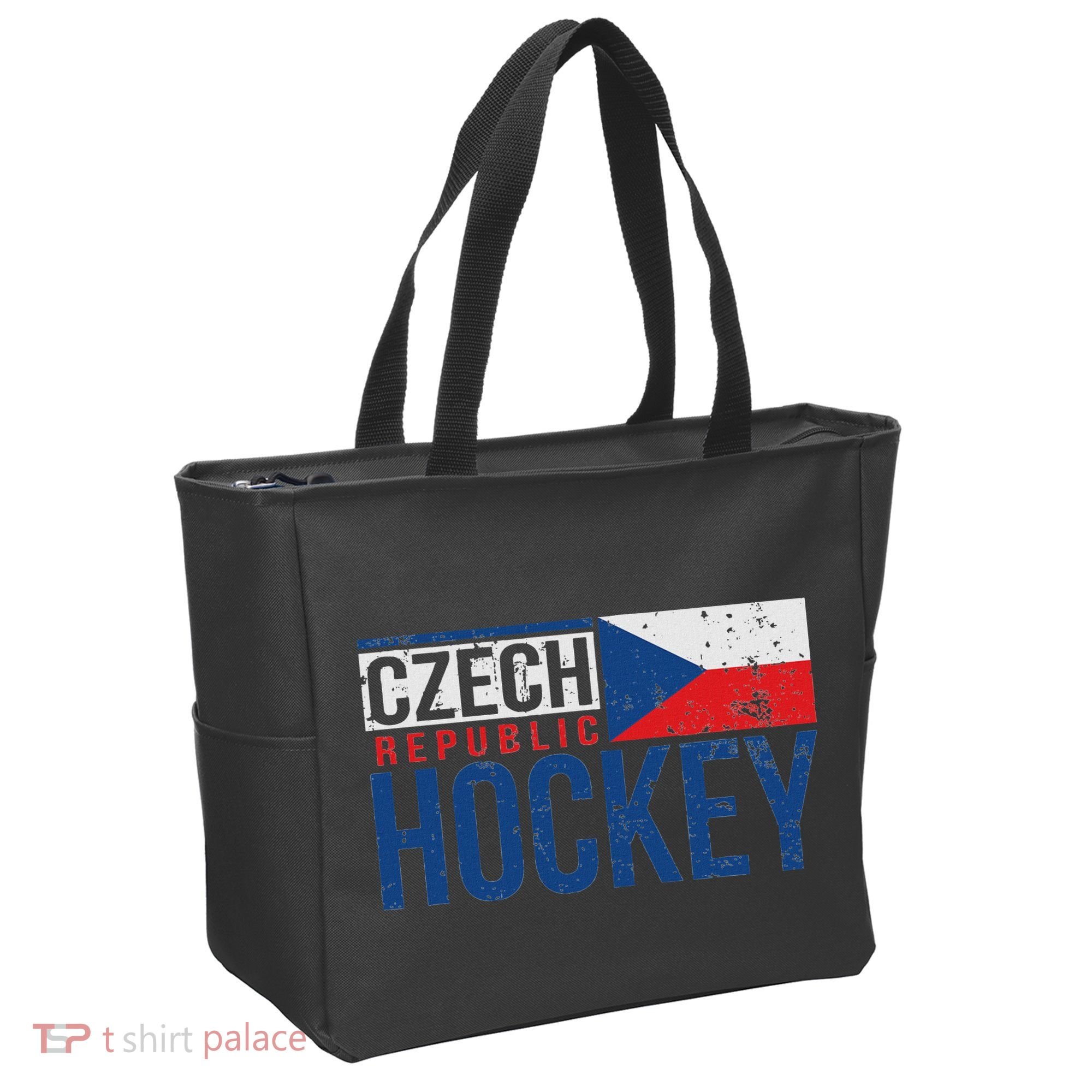 Czech Republic Czechia Hockey International Ice Supporter Tote Bag