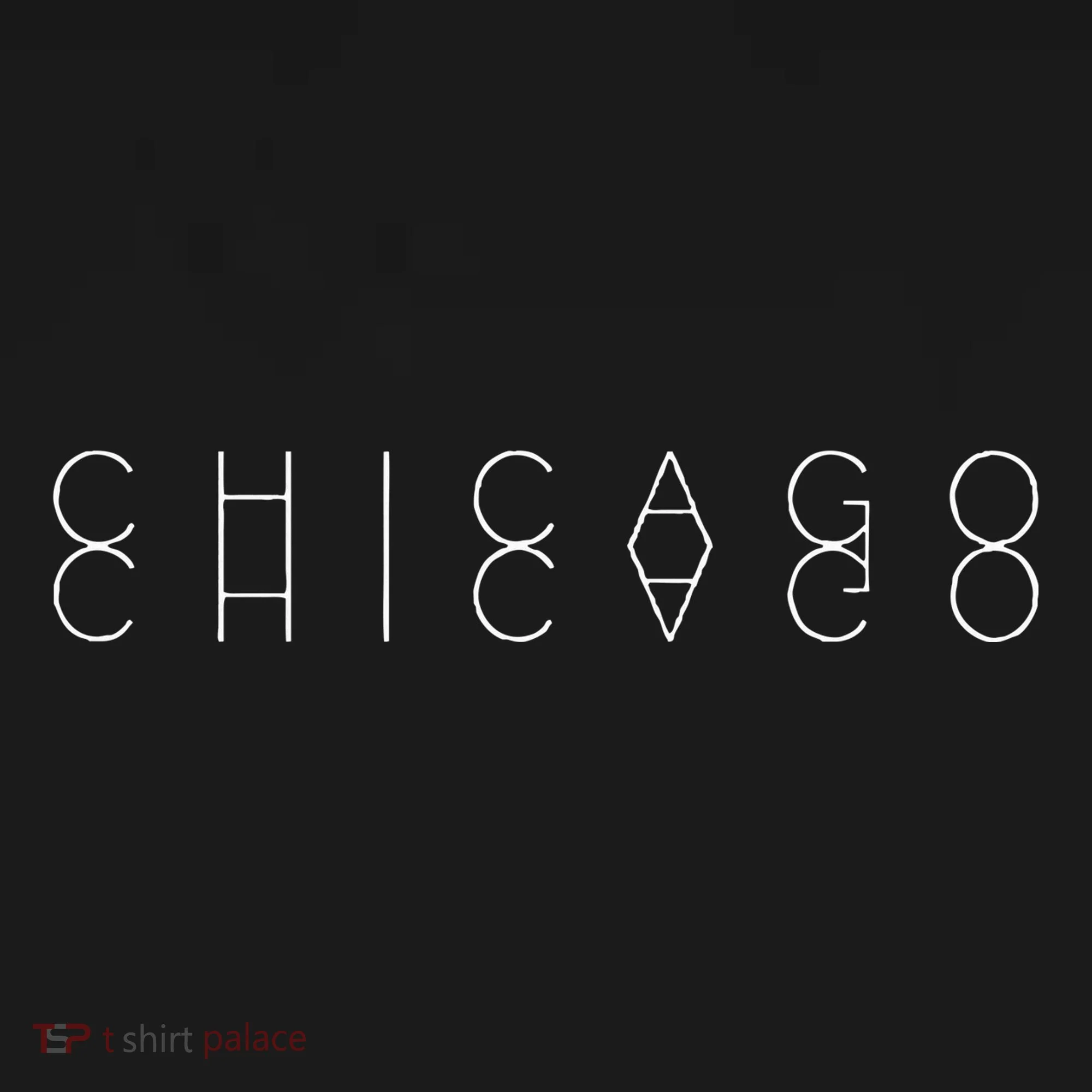 Chicago Reflections Chicagoan Word Art Souvenir Button