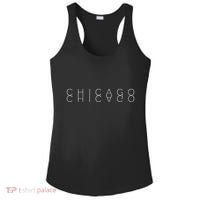 Chicago Reflections Chicagoan Word Art Souvenir Ladies PosiCharge Competitor Racerback Tank thumb 0