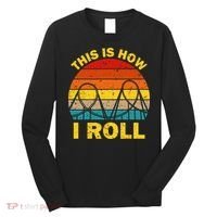 Cool Roller Coaster For  Amusement Theme Park Retro Long Sleeve Shirt thumb 0