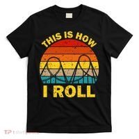 Cool Roller Coaster For  Amusement Theme Park Retro T-Shirt thumb 0