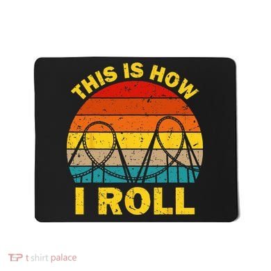 Cool Roller Coaster For  Amusement Theme Park Retro Mousepad