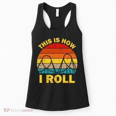 Cool Roller Coaster For  Amusement Theme Park Retro Women's Tank Top