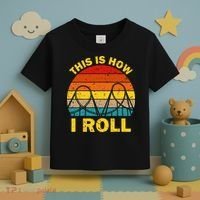Cool Roller Coaster For  Amusement Theme Park Retro Toddler T-Shirt thumb 3