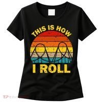 Cool Roller Coaster For  Amusement Theme Park Retro Women's T-Shirt thumb 0