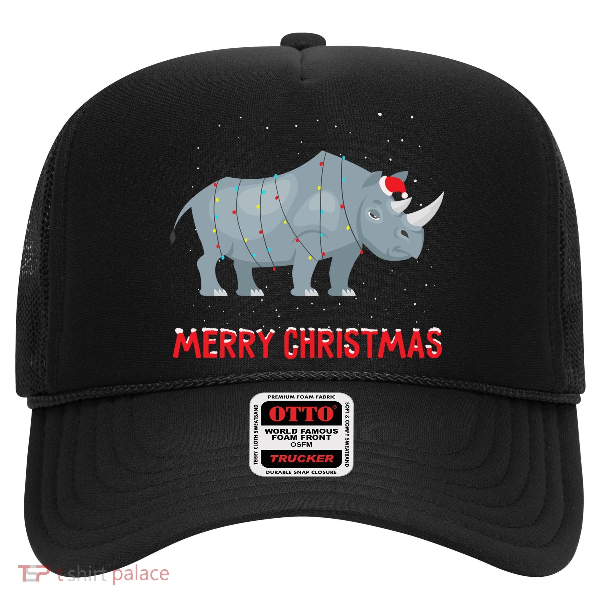 Cute Rhino Christmas Tree Lights Xmas Holidays Great Gift Hat