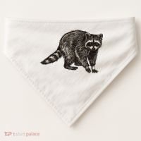 Cute Raccoon USA-Made Doggie Bandana thumb 0
