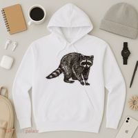 Cute Raccoon Hoodie thumb 3