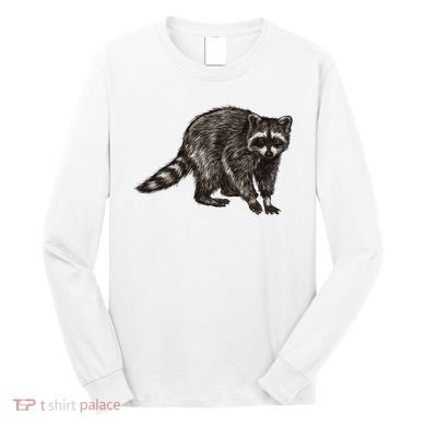 Cute Raccoon Long Sleeve Shirt