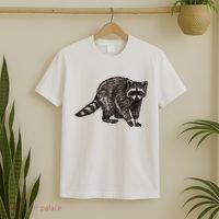 Cute Raccoon T-Shirt thumb 2