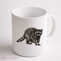 Cute Raccoon Coffee Mug thumb 1