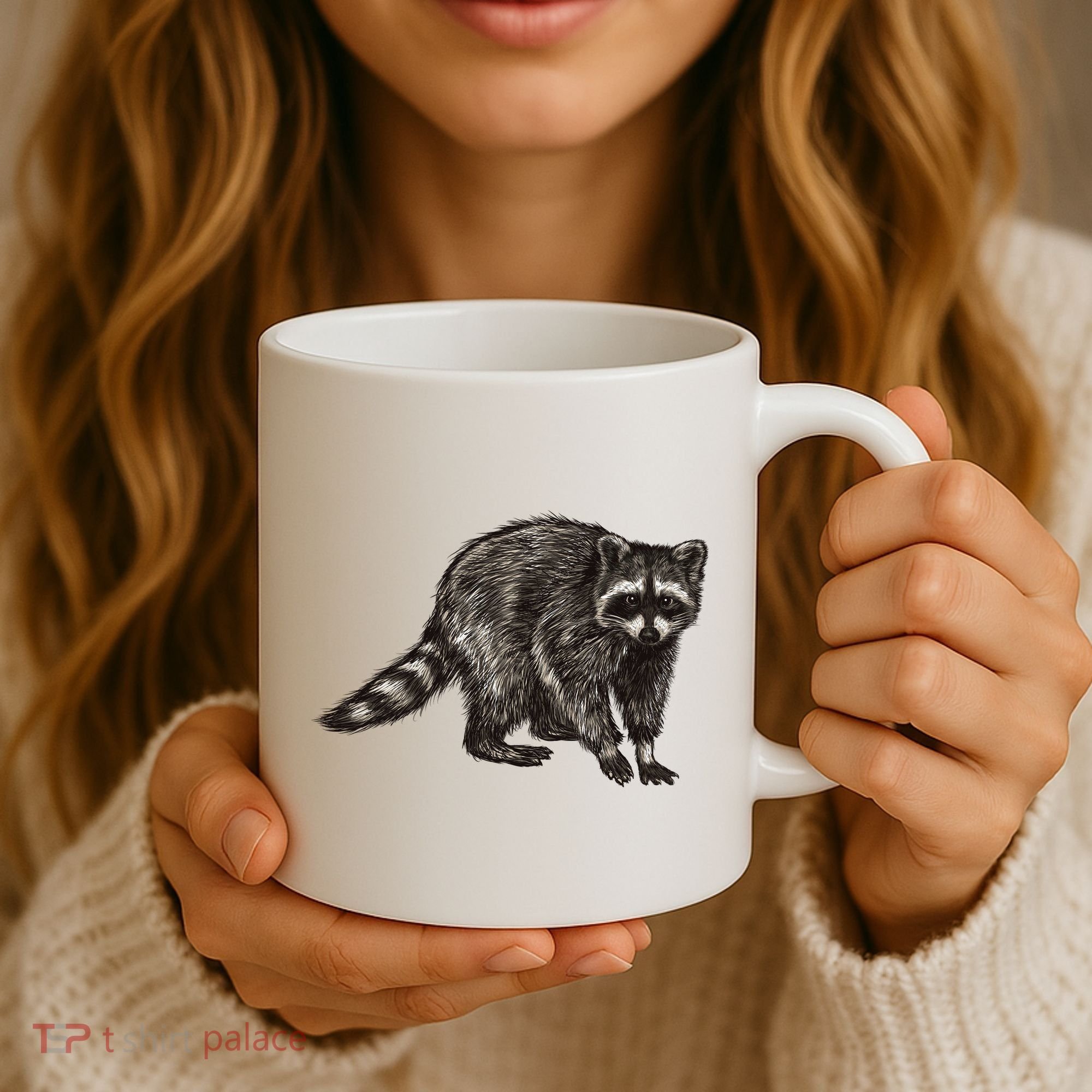 Cute Raccoon Coffee Mug