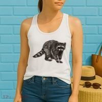 Cute Raccoon Women's Tank Top thumb 2