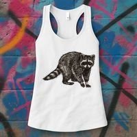 Cute Raccoon Women's Tank Top thumb 3