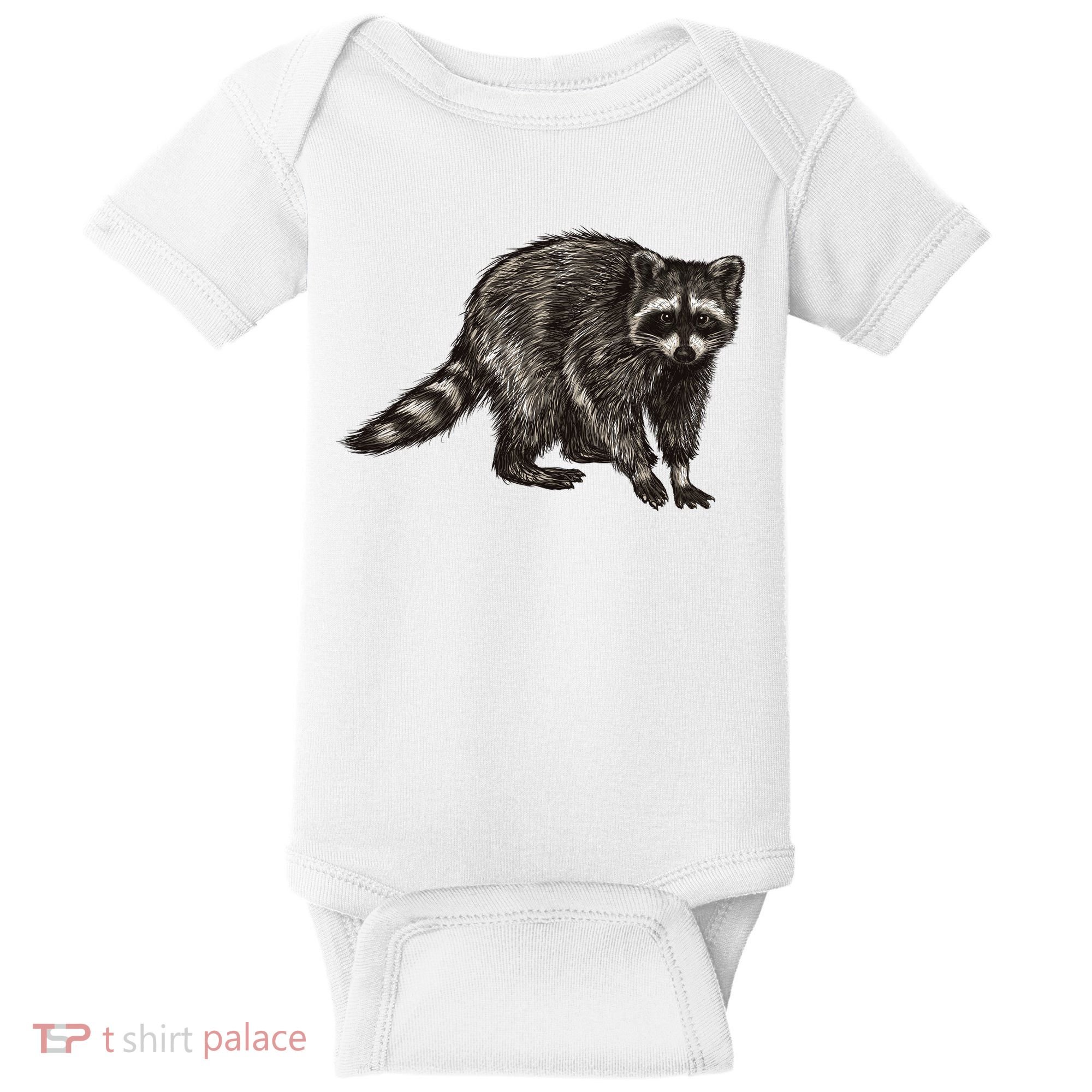 Cute Raccoon Baby Bodysuit