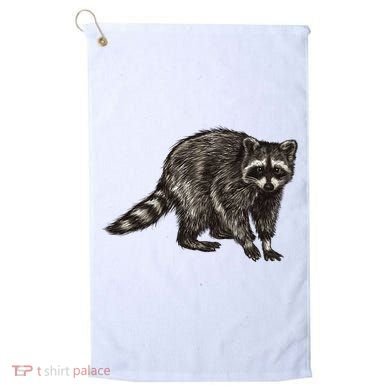 Cute Raccoon Golf Towel