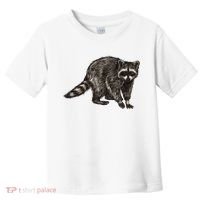 Cute Raccoon Toddler T-Shirt thumb 0