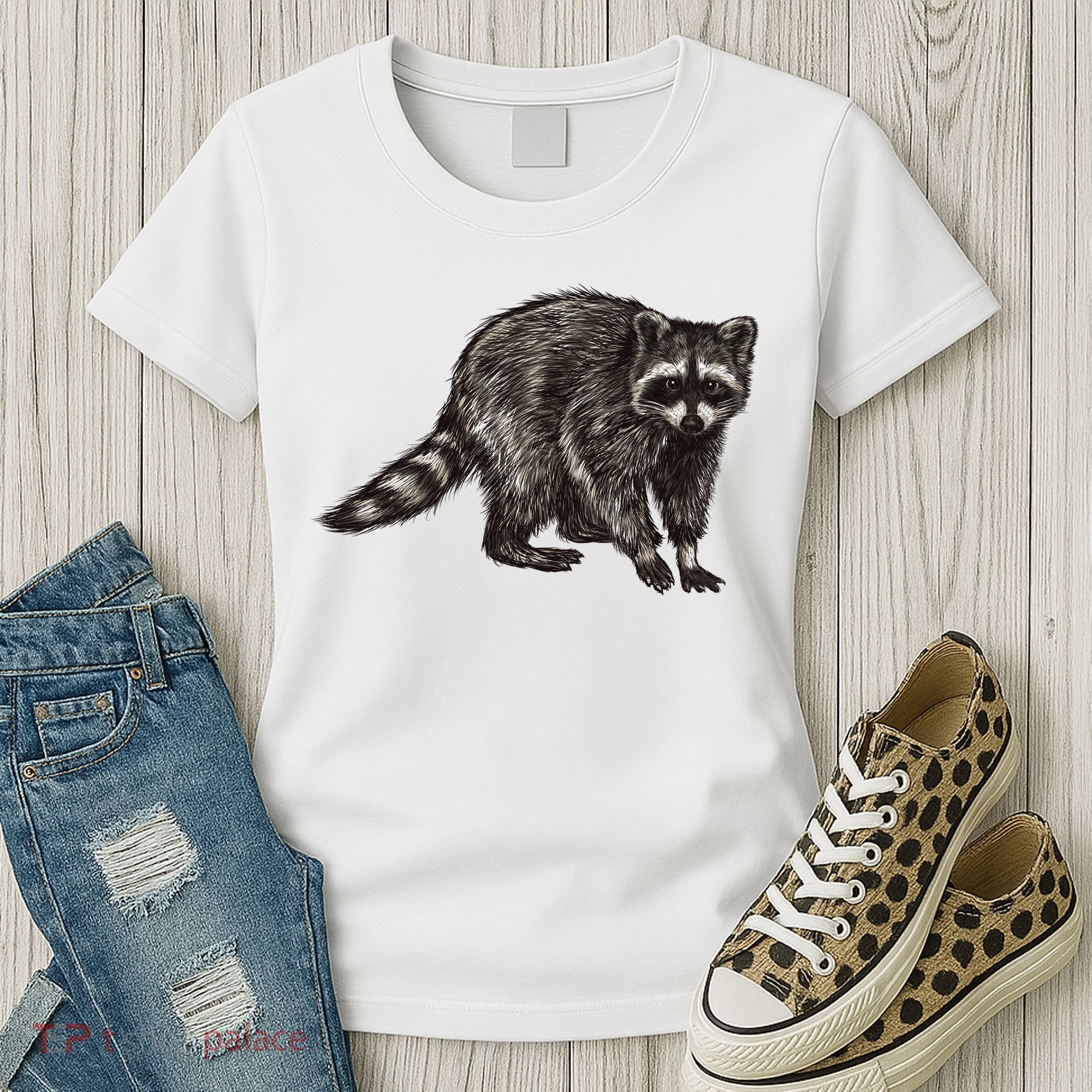 Cute Raccoon Women's T-Shirt