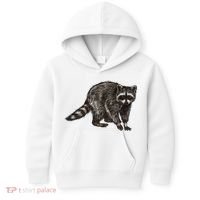 Cute Raccoon Kids Hoodie thumb 0