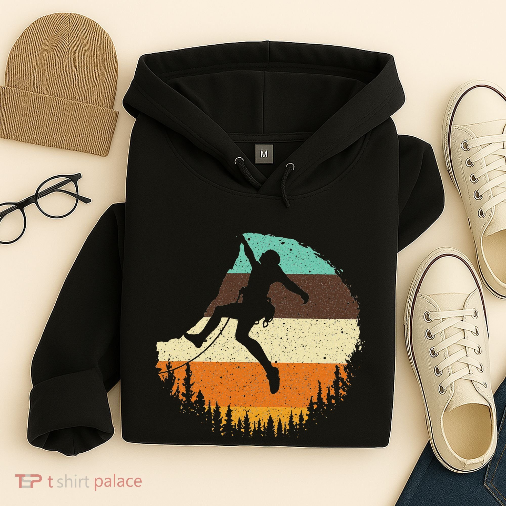 Cool Rock Climbing For Women Mountain Climber Bouldering Hoodie
