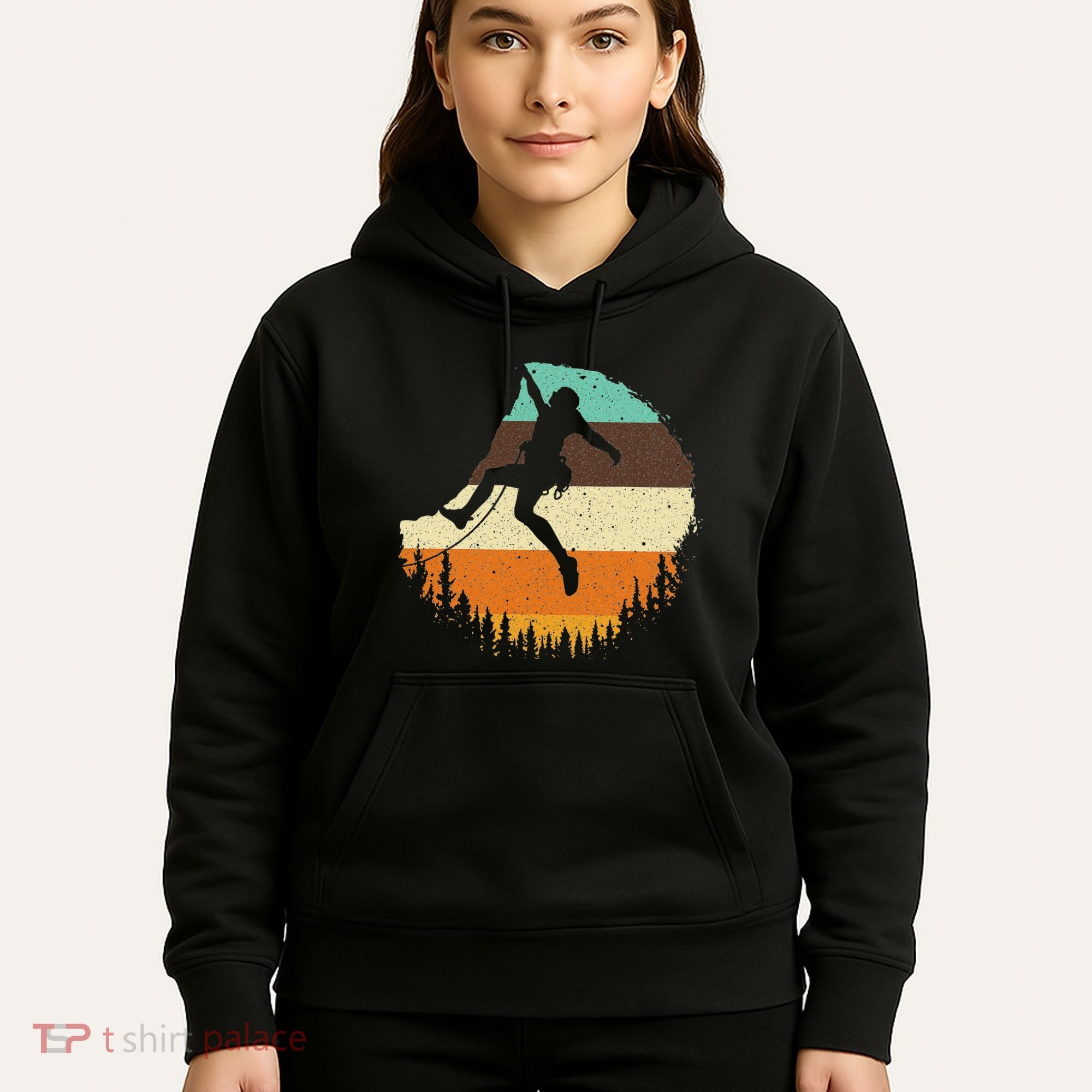 Cool Rock Climbing For Women Mountain Climber Bouldering Hoodie