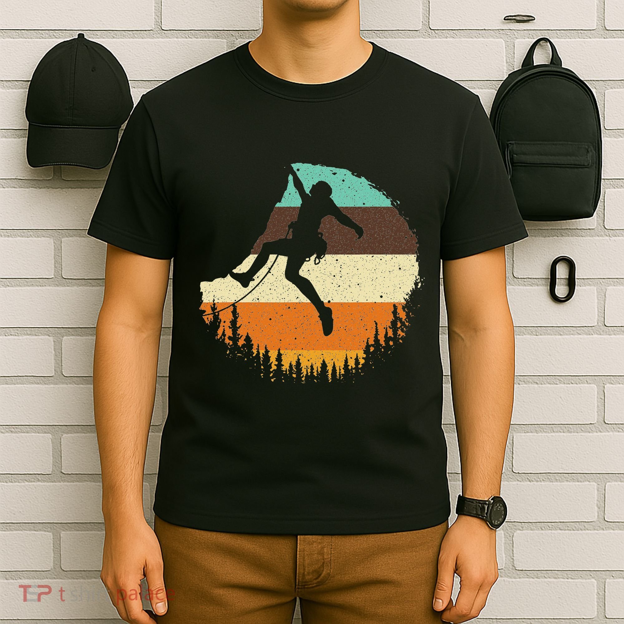 Cool Rock Climbing For Women Mountain Climber Bouldering T-Shirt