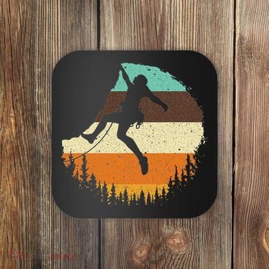 Cool Rock Climbing For Women Mountain Climber Bouldering Coaster