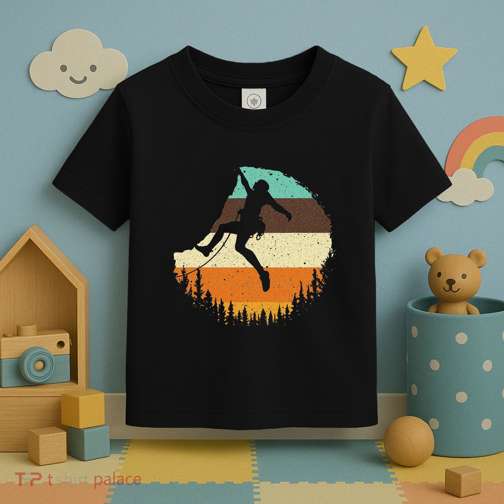 Cool Rock Climbing For Women Mountain Climber Bouldering Toddler T-Shirt