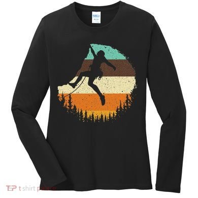 Cool Rock Climbing For Women Mountain Climber Bouldering Women's Long Sleeve Shirt