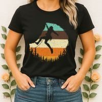 Cool Rock Climbing For Women Mountain Climber Bouldering Women's T-Shirt thumb 2