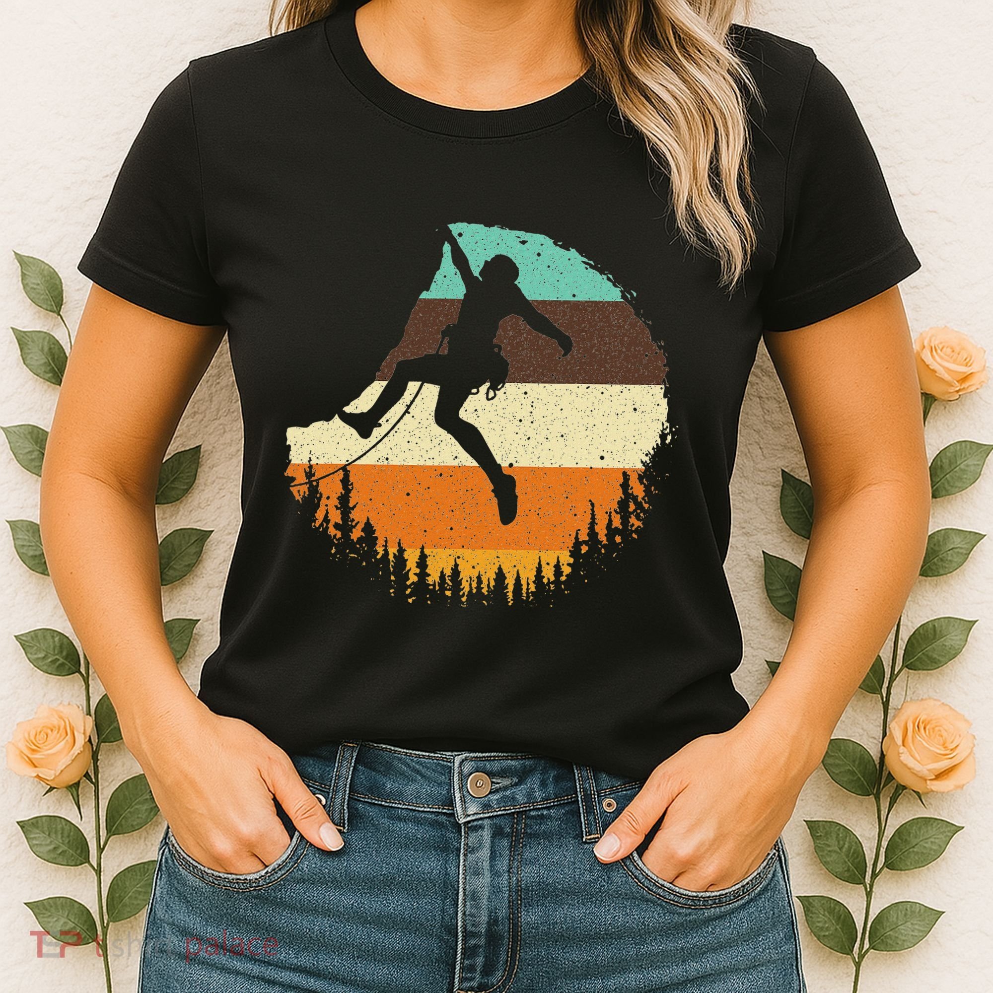 Cool Rock Climbing For Women Mountain Climber Bouldering Women's T-Shirt