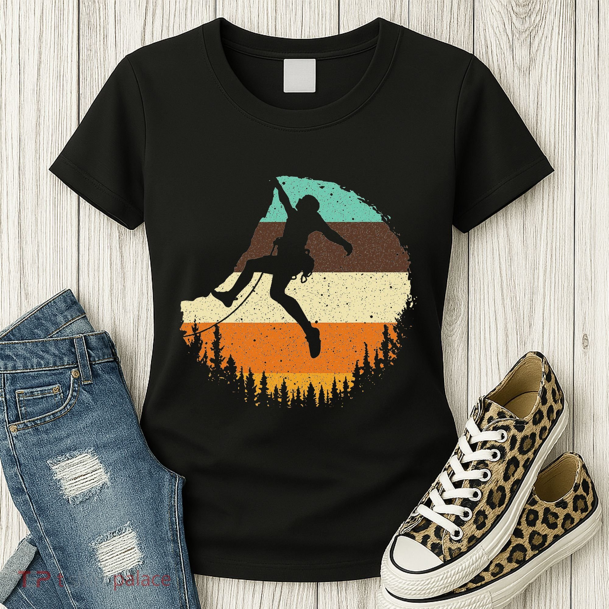 Cool Rock Climbing For Women Mountain Climber Bouldering Women's T-Shirt