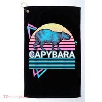 Capybara Retro Golf Towel thumb 0
