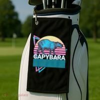 Capybara Retro Golf Towel thumb 2