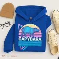 Capybara Retro Hoodie thumb 4