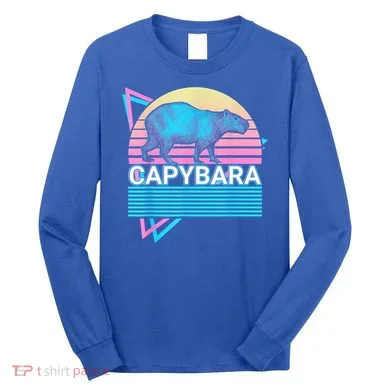 Capybara Retro Long Sleeve Shirt