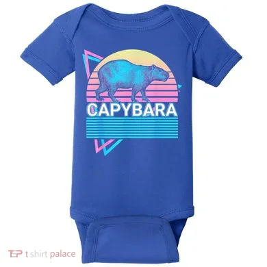 Capybara Retro Baby Bodysuit