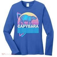 Capybara Retro Women's Long Sleeve Shirt thumb 0