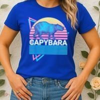 Capybara Retro Women's T-Shirt thumb 2