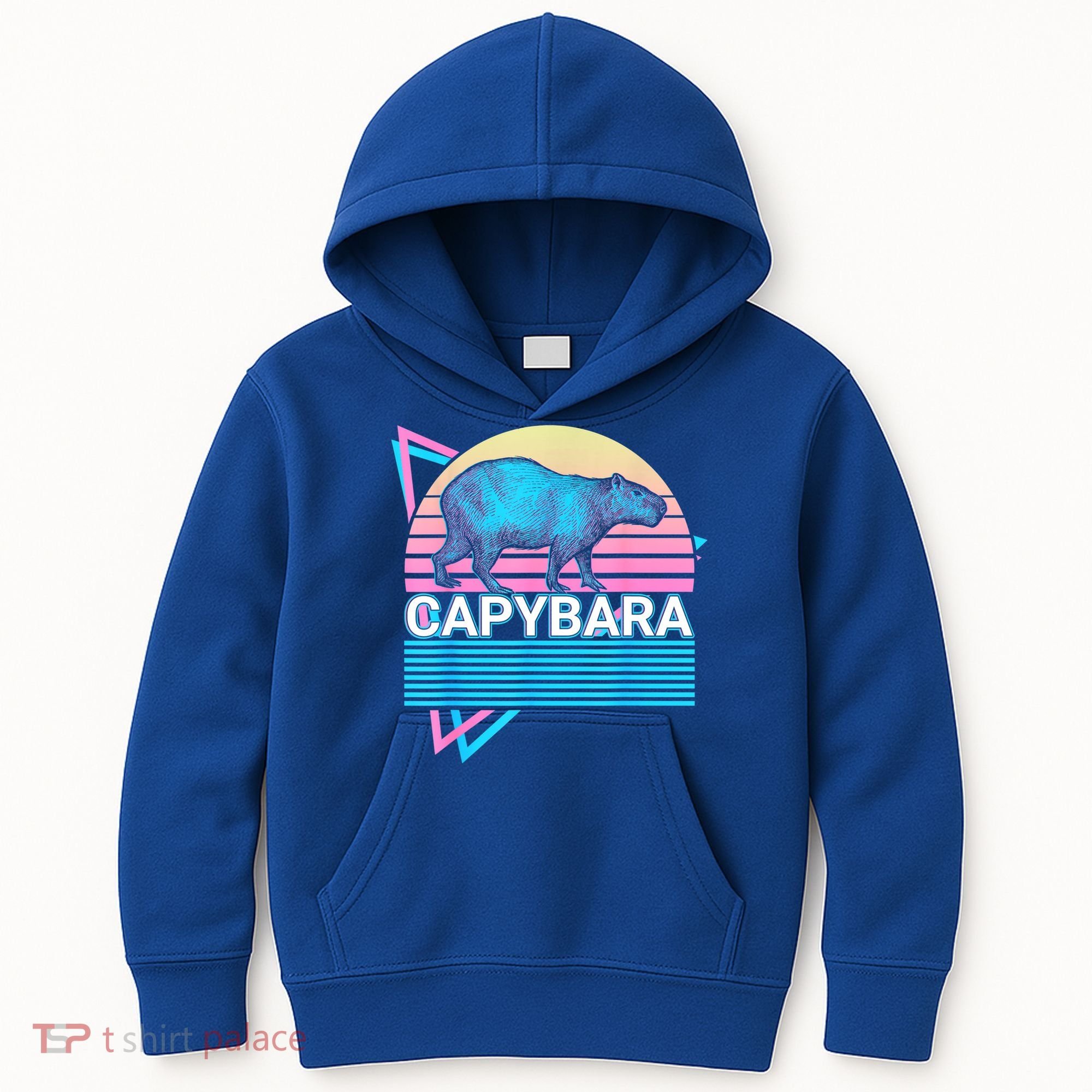 Capybara Retro Kids Hoodie