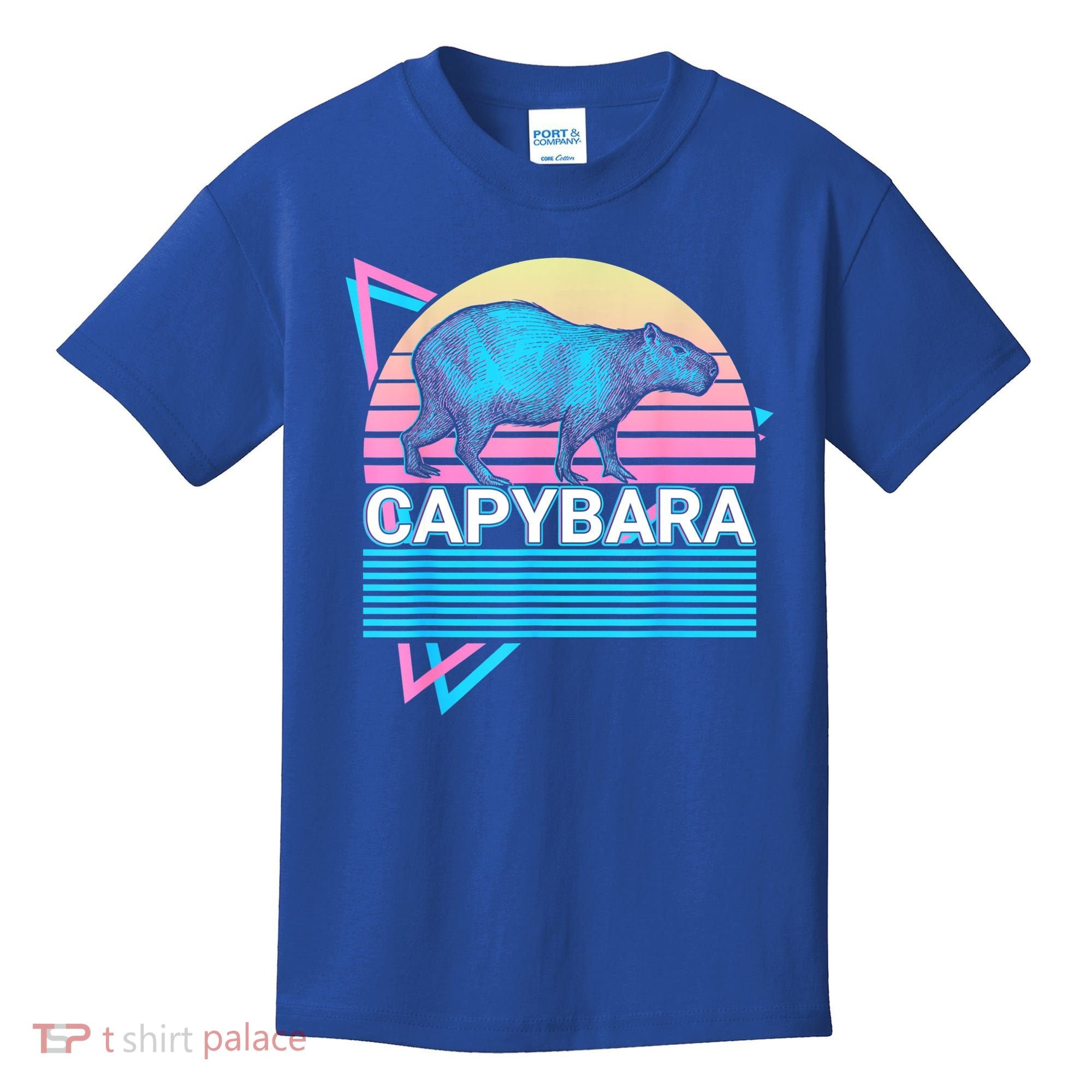 Capybara Retro Kids T-Shirt