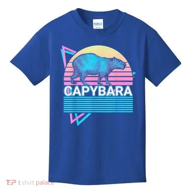Capybara Retro Kids T-Shirt