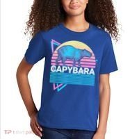Capybara Retro Kids T-Shirt thumb 2